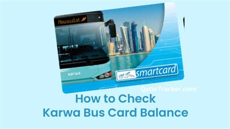 how to check karwa smart card balance|check karwa bus card balance.